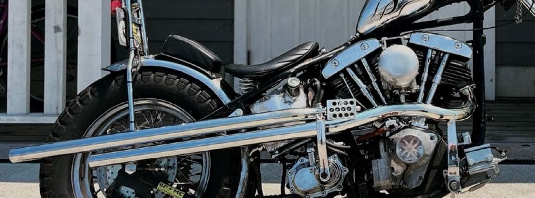 stoop motorcycleショベルヘッド マフラー　ショットガンマフラー