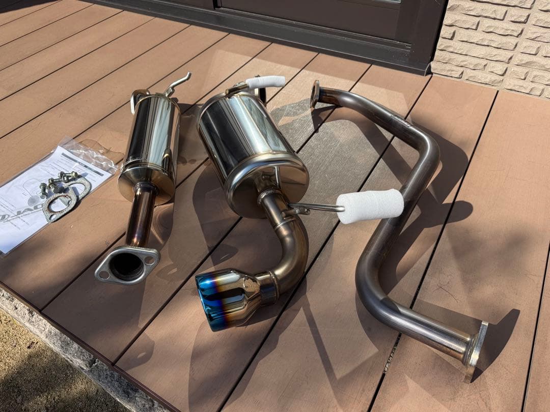 ジャオス　BATTLEZ マフラー ZS TC チタンカラーテール 74 シエラ