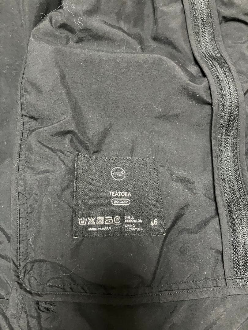 ジャケット・アウター TEATORA WALLET JACKET PACKABLE BLACK