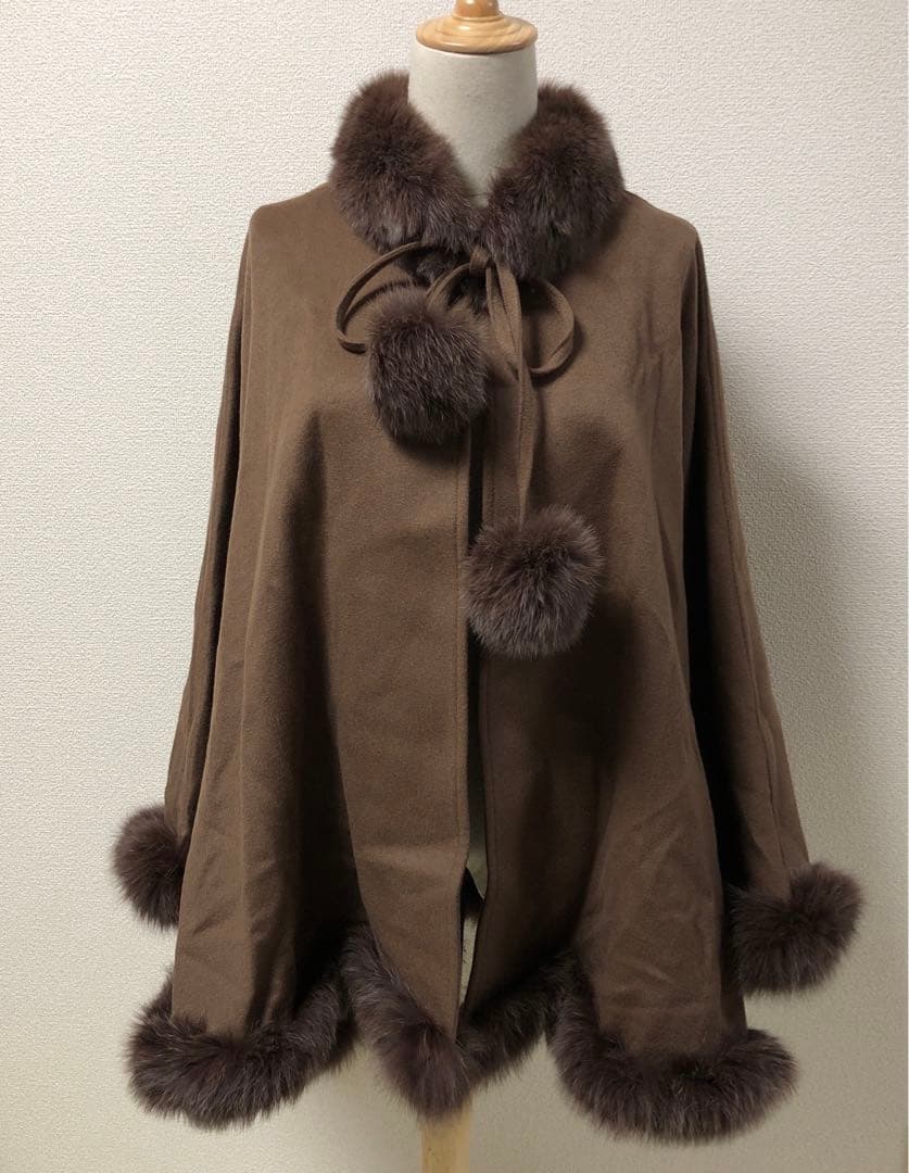 WALTER PELLACCI PUGLIELLI ファーポンチョケープ