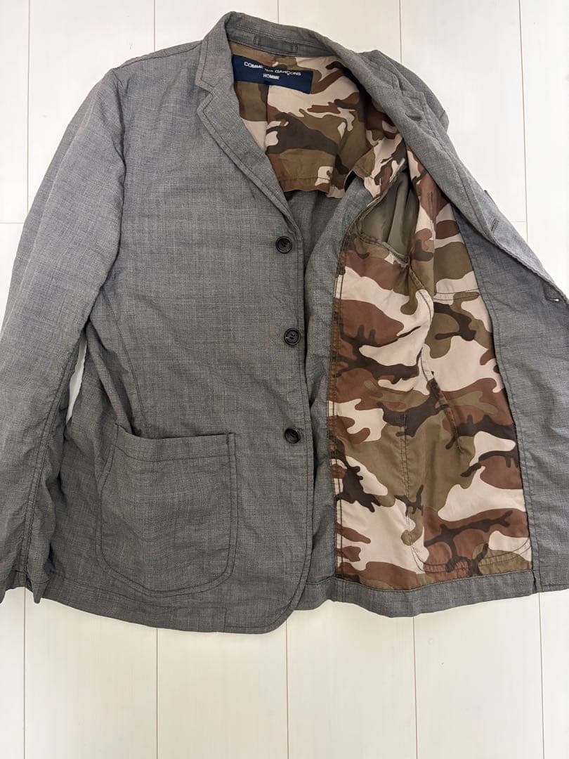 COMME des GARCONS HOMME テーラードジャケット ウール迷彩