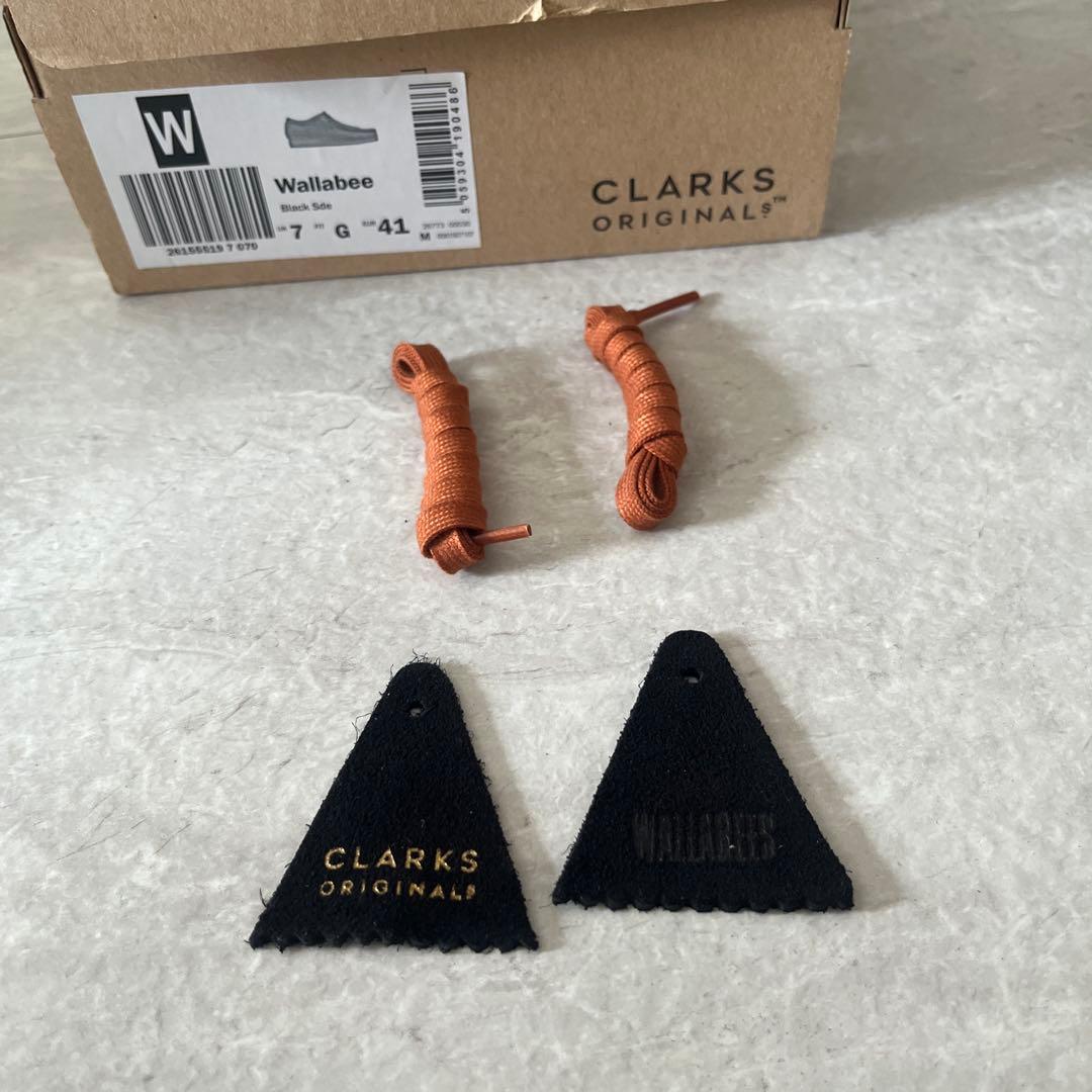 Clarks Wallabee ブラック UK7