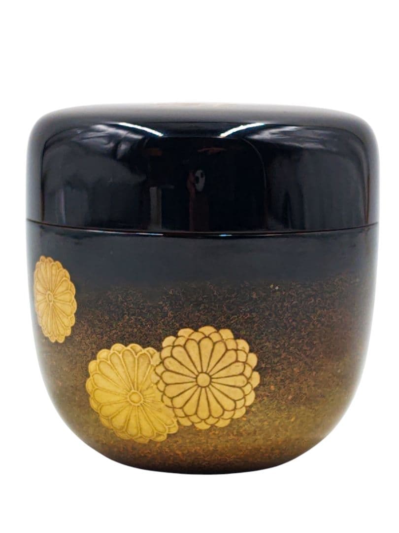 表千家【尋牛斎 書付】【渡辺松悦】『即中斎御好写 瑞雲棗』内銀 共箱 棗