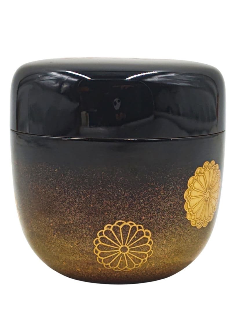 表千家【尋牛斎 書付】【渡辺松悦】『即中斎御好写 瑞雲棗』内銀 共箱 棗