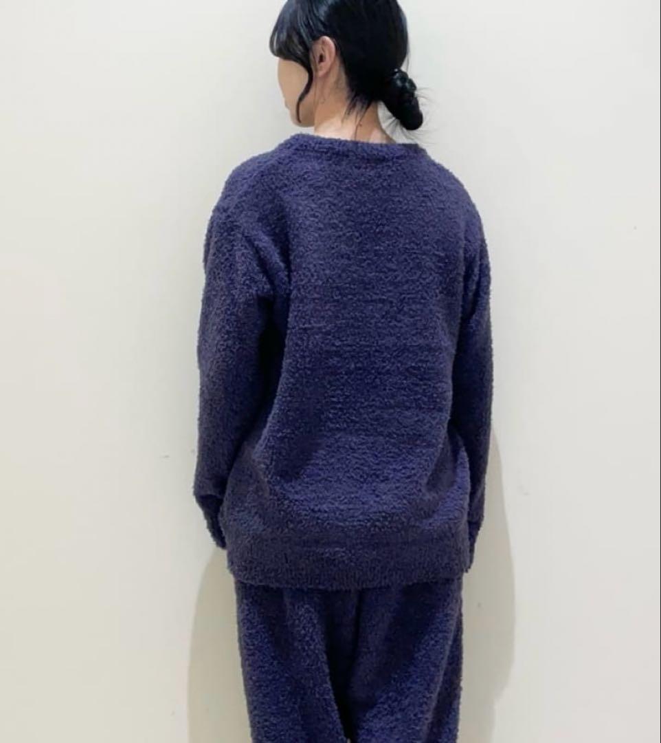 【新品】ジェラートピケ　ドーナツジャガードプルオーバー　ネイビー