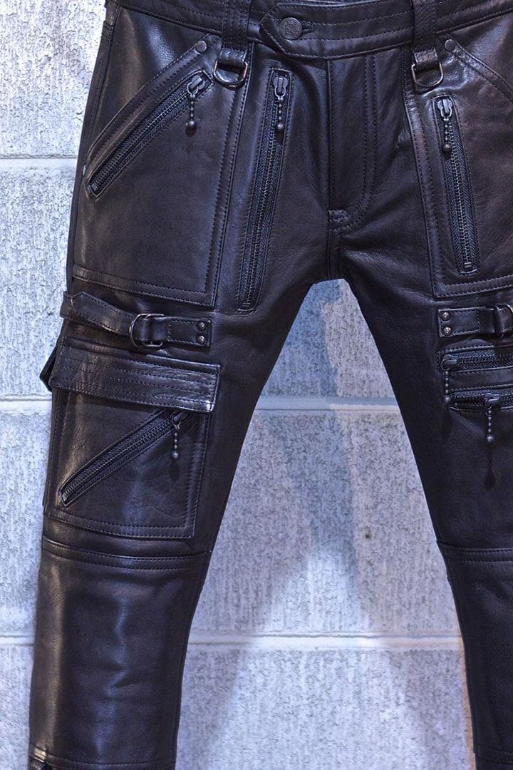blackmeans /レザーパンツ（BLACK ZIP）　定価￥124,300