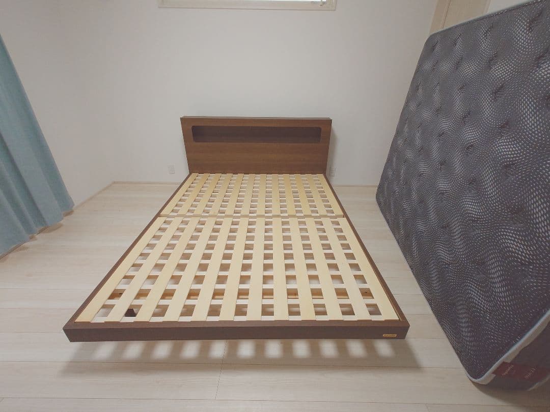 FranceBed ワイドダブルコイルスプリングマットレスとフレームのセット