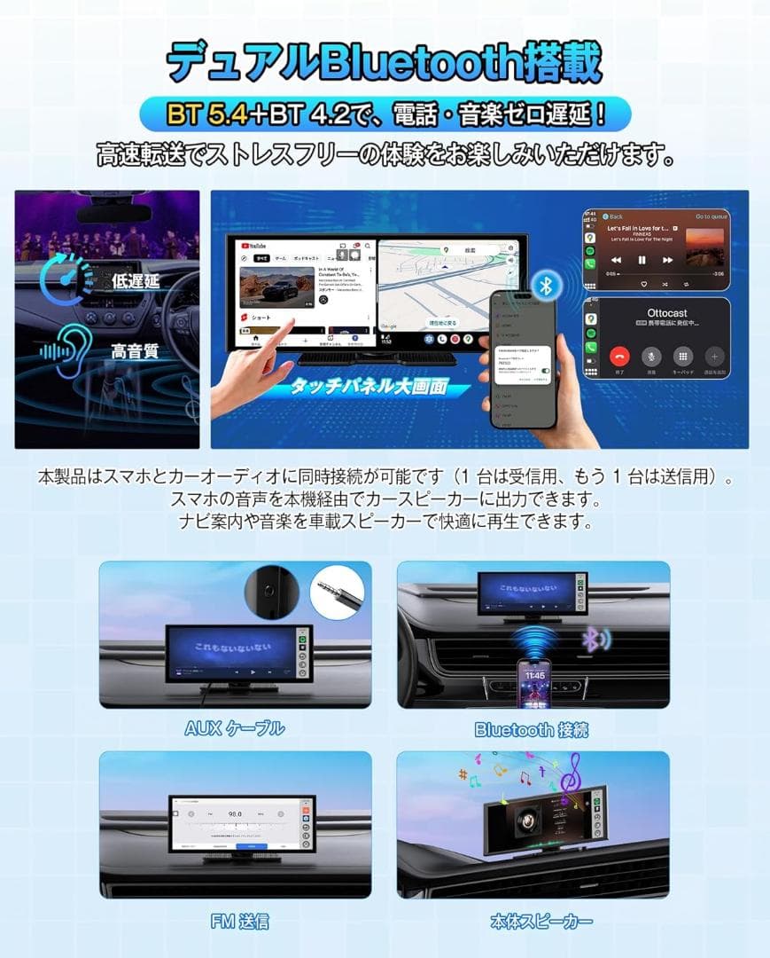 中古美品 OttoScreenAI Ottocast Android15