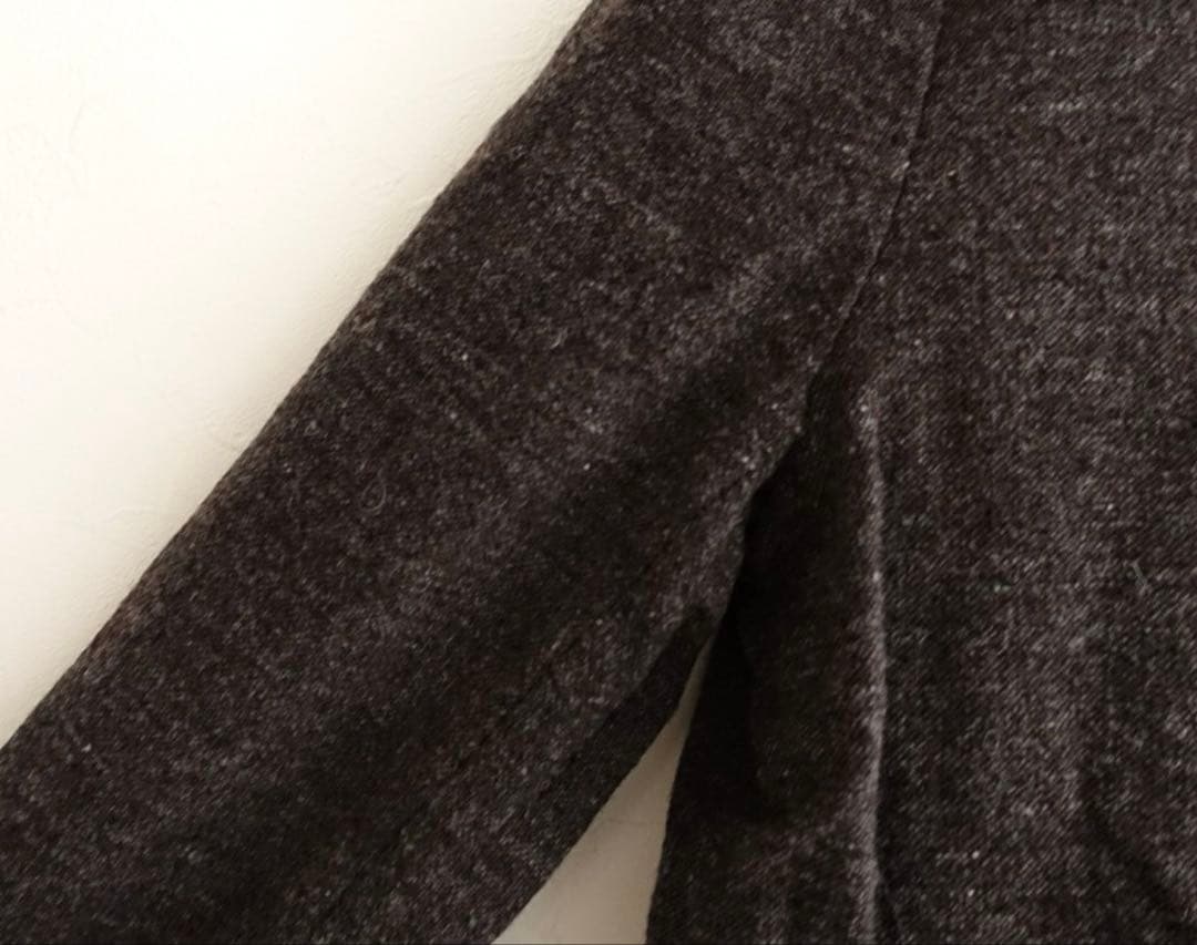 Bergfabel ロングコート　ブラウンミックス