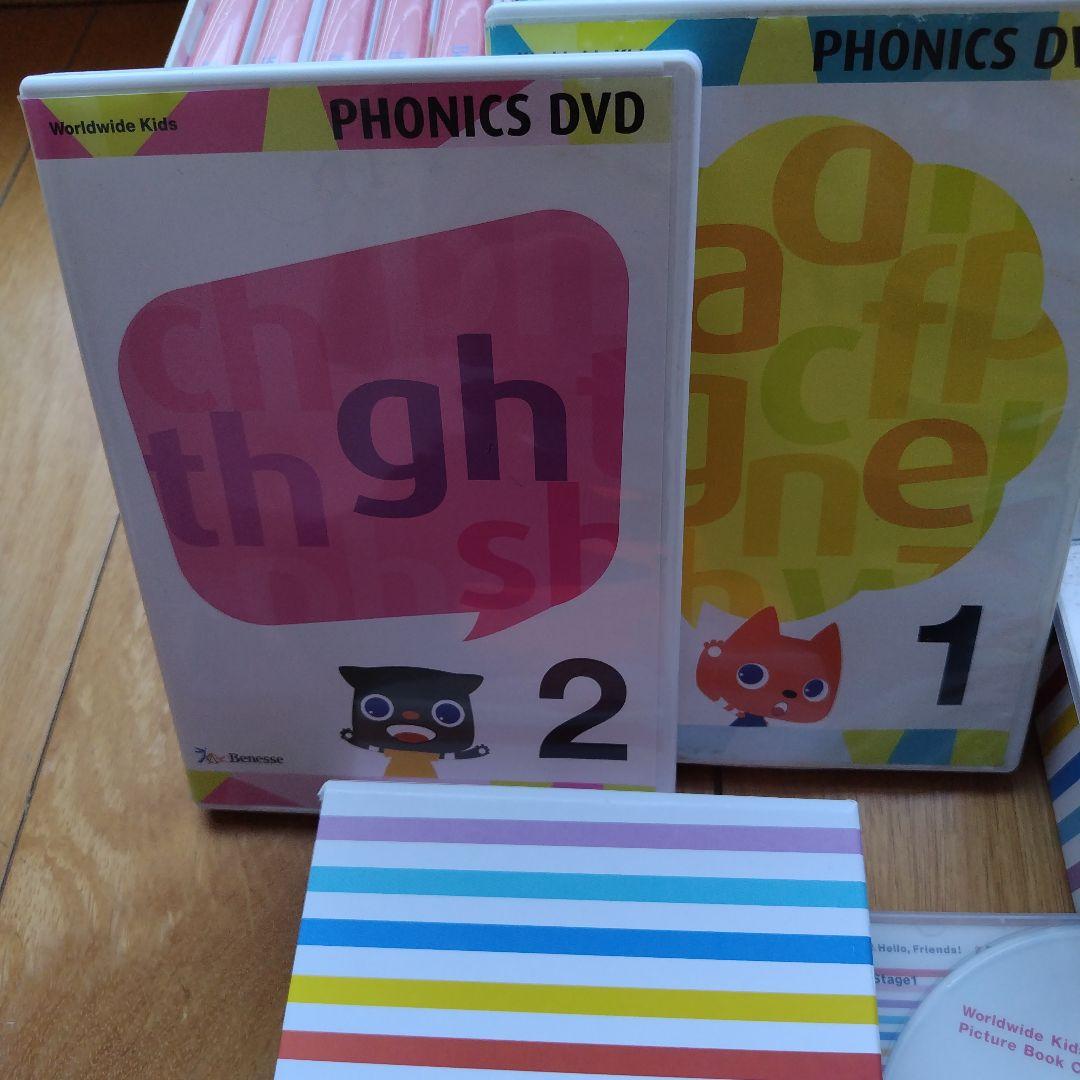 ワ−ルドワイドキッズDVD30巻＋フォニックスDVD２巻＋ピクチャーブックＣＤ