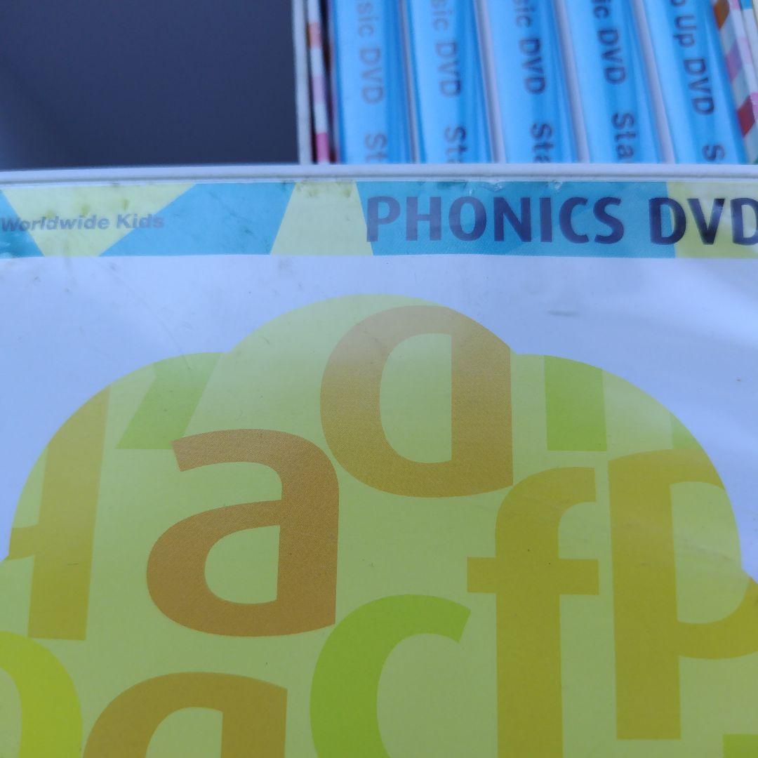 ワ−ルドワイドキッズDVD30巻＋フォニックスDVD２巻＋ピクチャーブックＣＤ