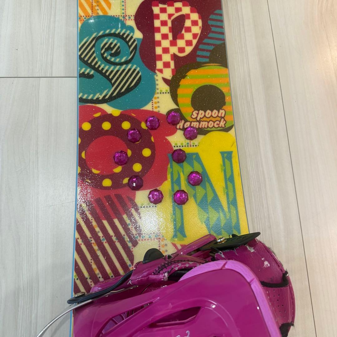 SPOON スノーボード　スノボービンディングセット　サイズ約147cm