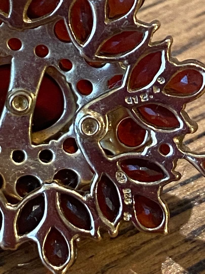 d*7様 碌山 ロクザン ガーネット ペンダントトップ SILVER925 ゴー