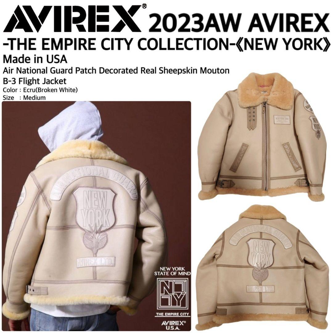 新品 AVIREX USA製 エアナショナルガードB-3フライトジャケット M