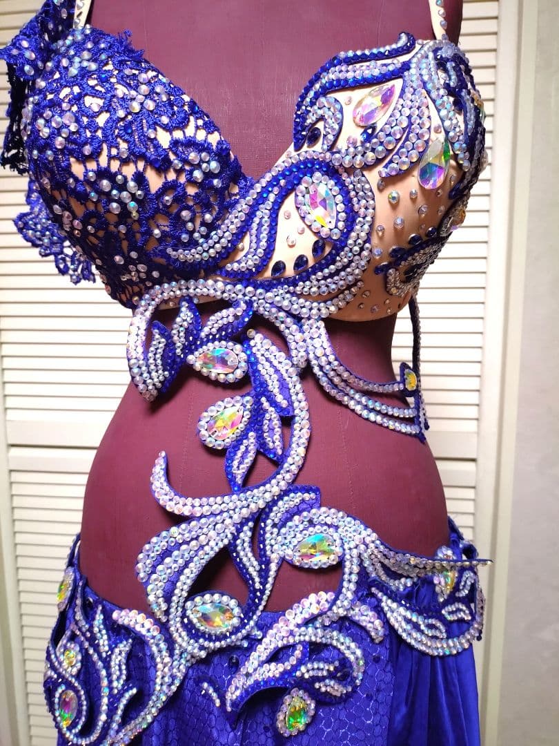 ベリーダンス衣装 ブルー