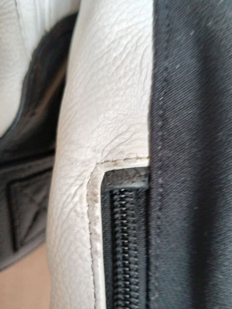 BERIK バイク用ジャケット ホワイト/ブラック/レッド　メンズ