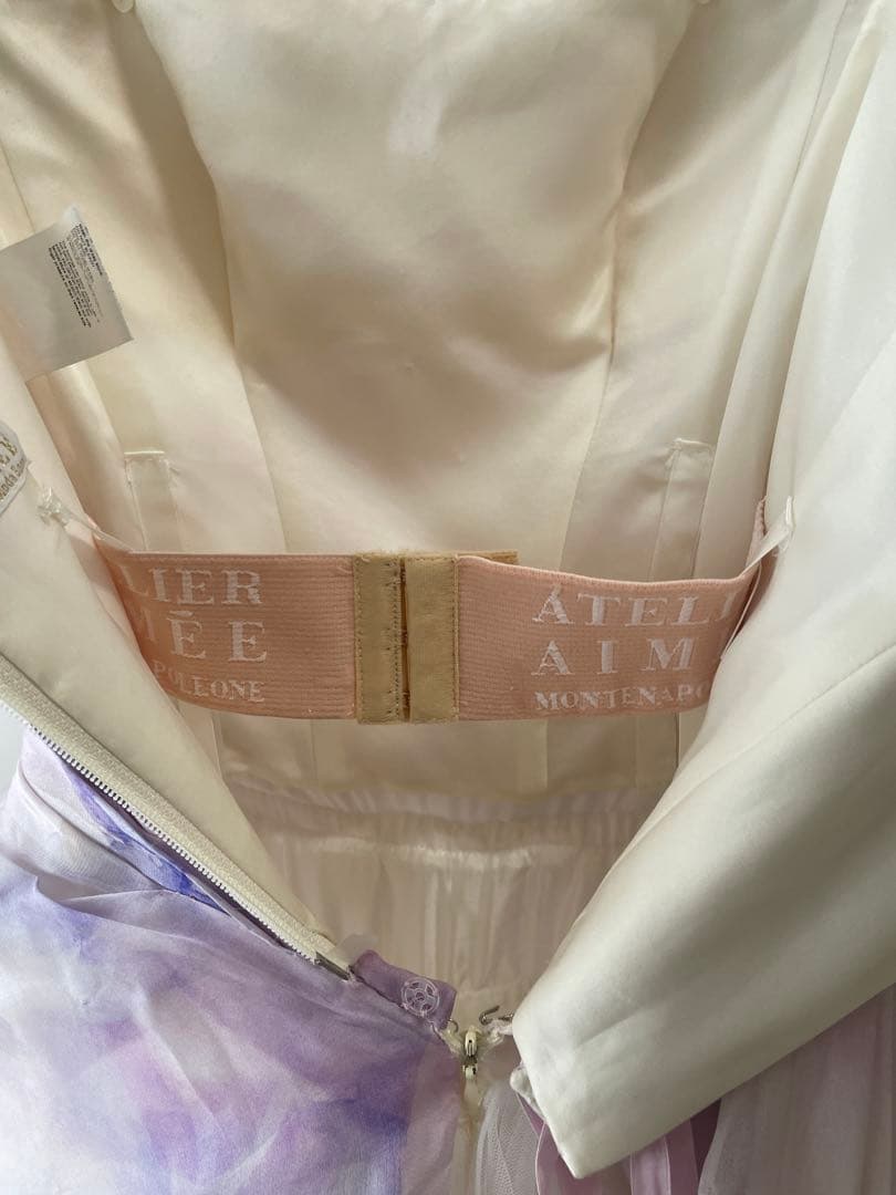 カラードレス　ウェディング　前撮り　披露宴　結婚式　パープル　アトリエアイメ