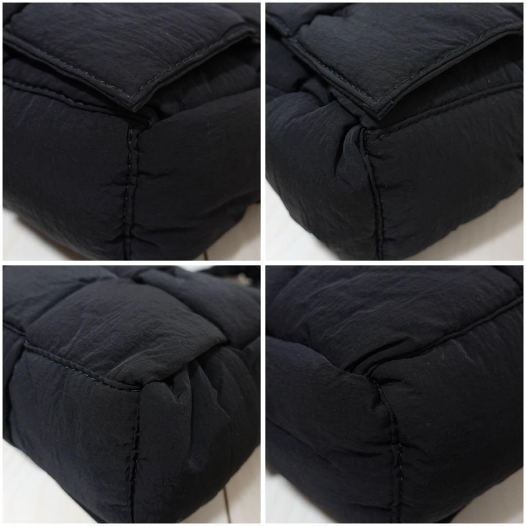 ボッテガヴェネタ パデッドテック カセット マキシイントレチャート　ブラック