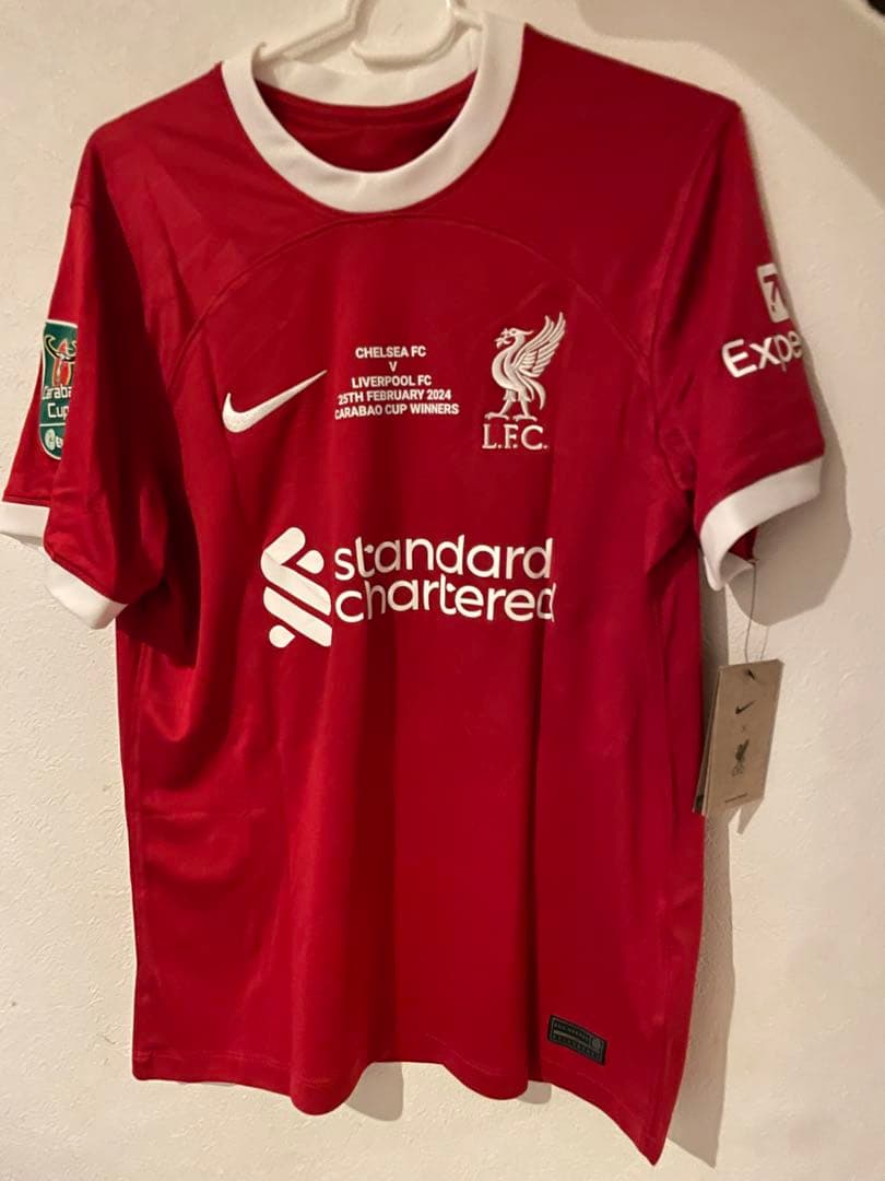 【限定品】23/24リバプール ファンダイク カラバオカップ優勝記念 Sサイズ