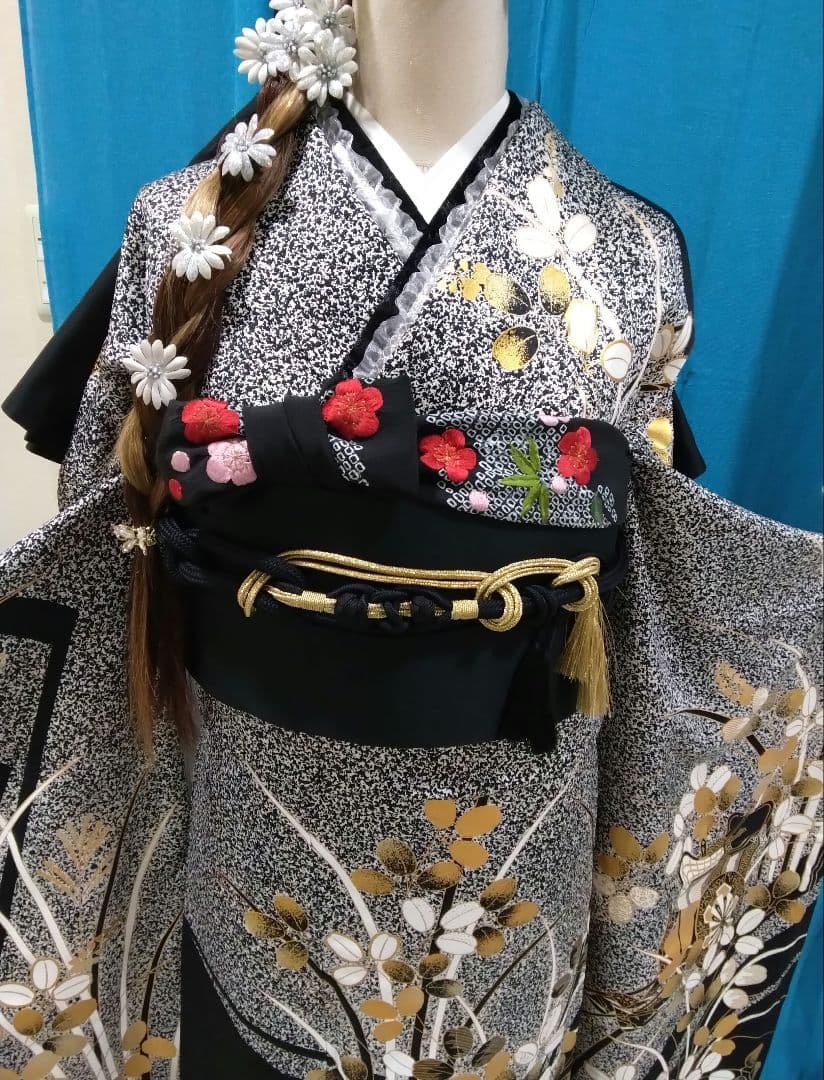 振袖フルセット、正絹振袖成人式、重ね衿、帯揚げ帯締め、袋帯、長襦袢、トールサイズ