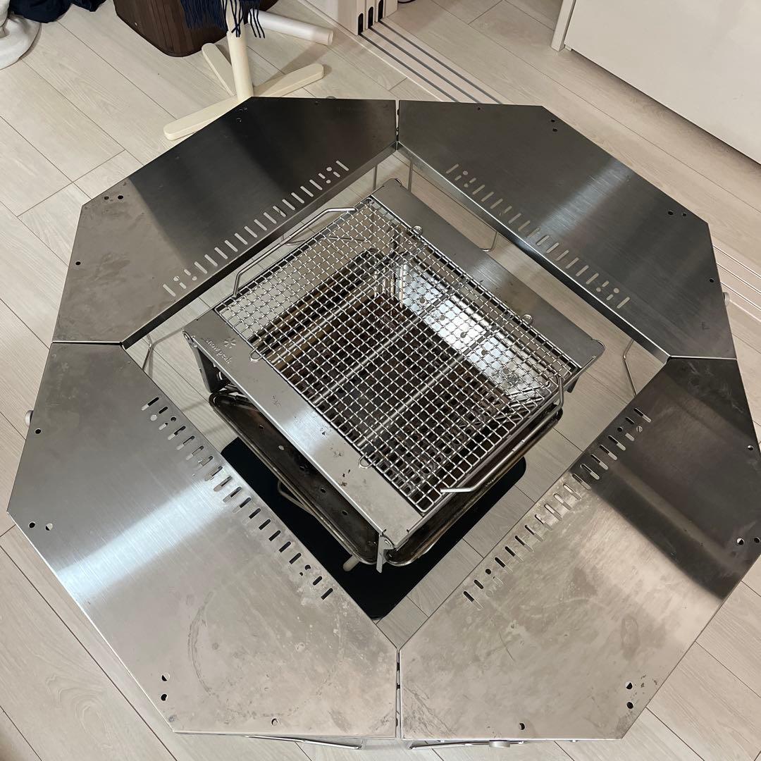 スノーピーク焚き火台Lセット、ジカロテーブルセット