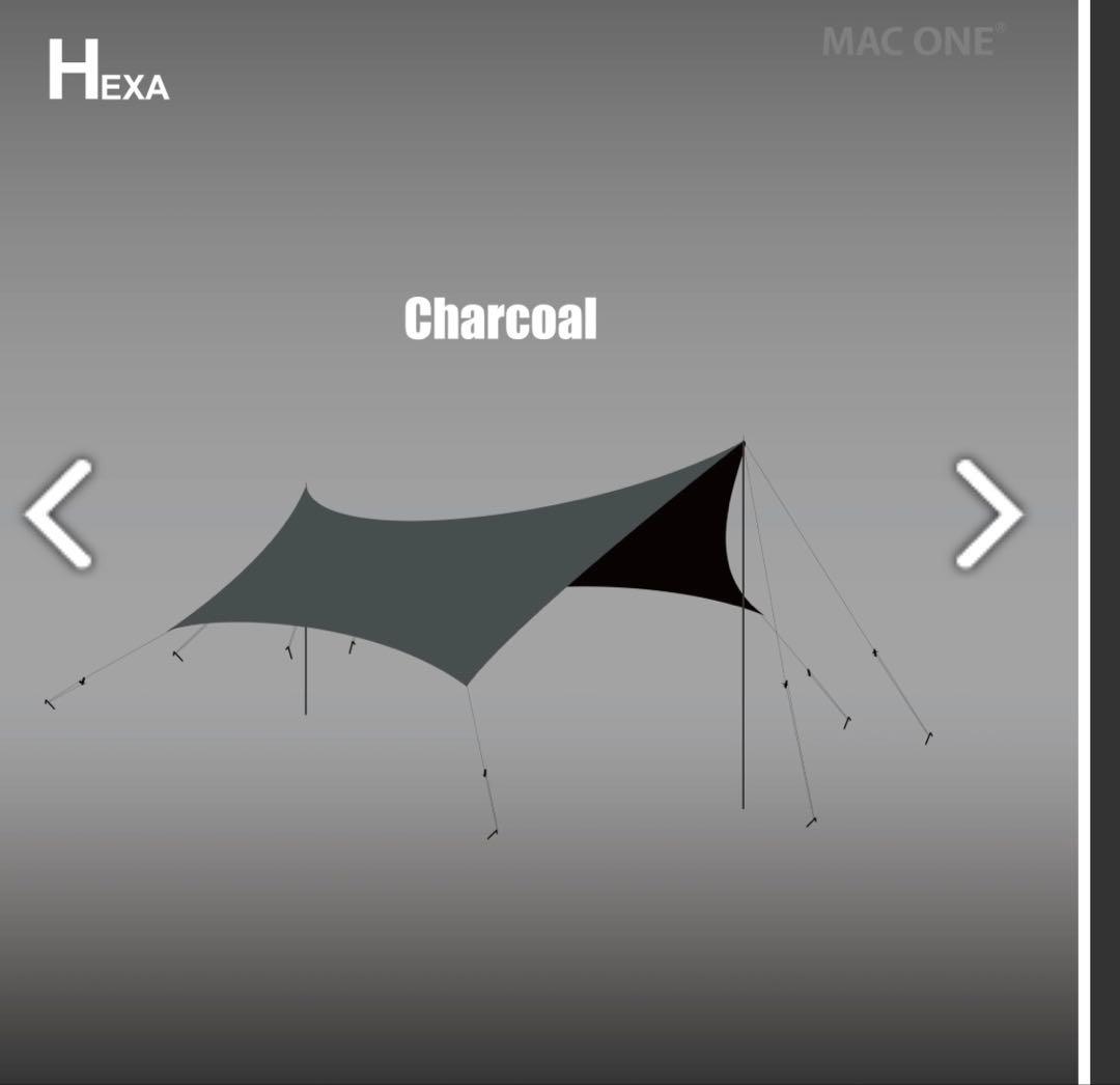 MacOutdoor マックワン MAC ONE ヘキサタープM チャコール