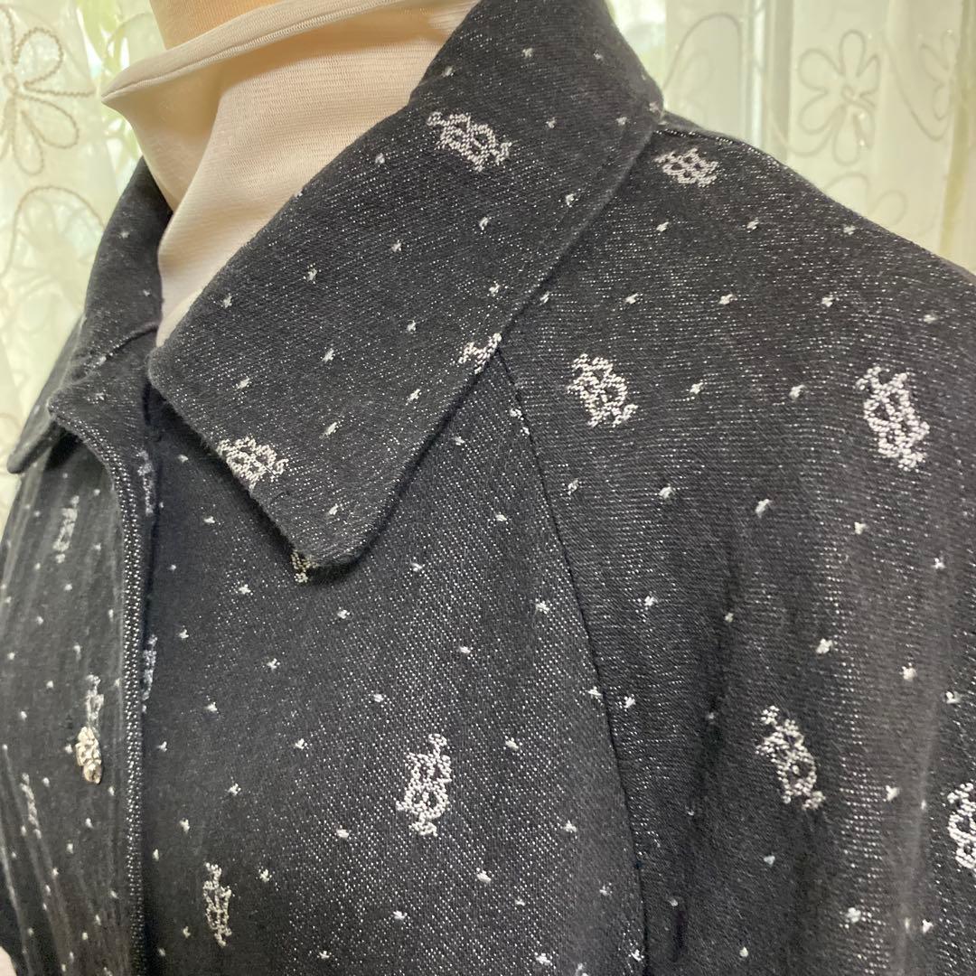 INGEBORG 黒いデニム風ロングコート