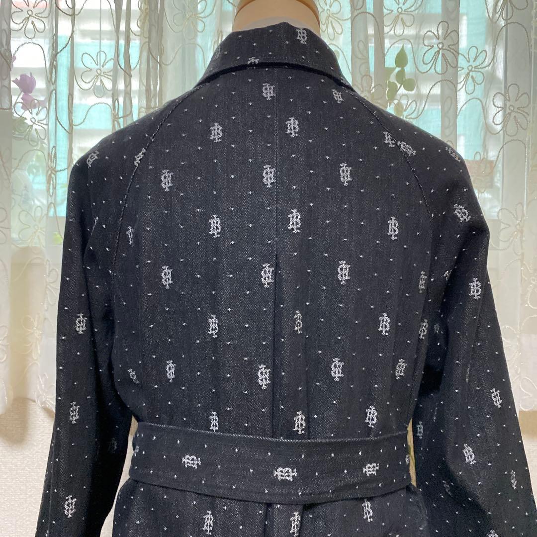 INGEBORG 黒いデニム風ロングコート