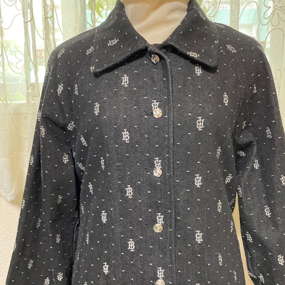 INGEBORG 黒いデニム風ロングコート