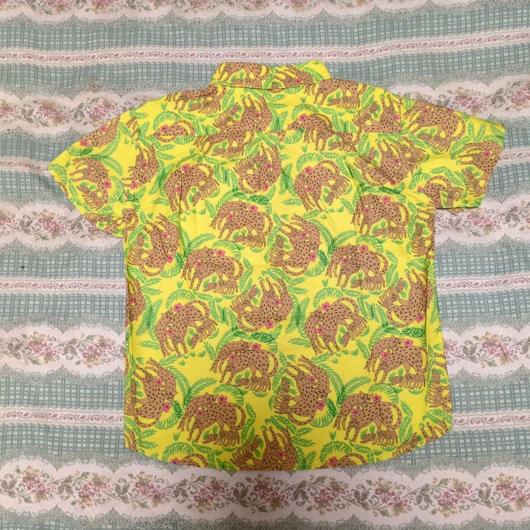 The North Faceアロハシャツ ヒョウ柄上下セット130 cm