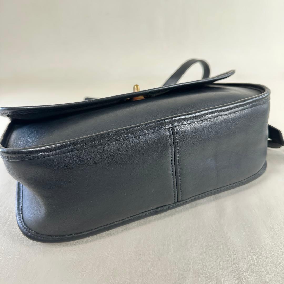 極希少 オールドCOACH 014-0146 USA製 本革 ショルダーバッグ