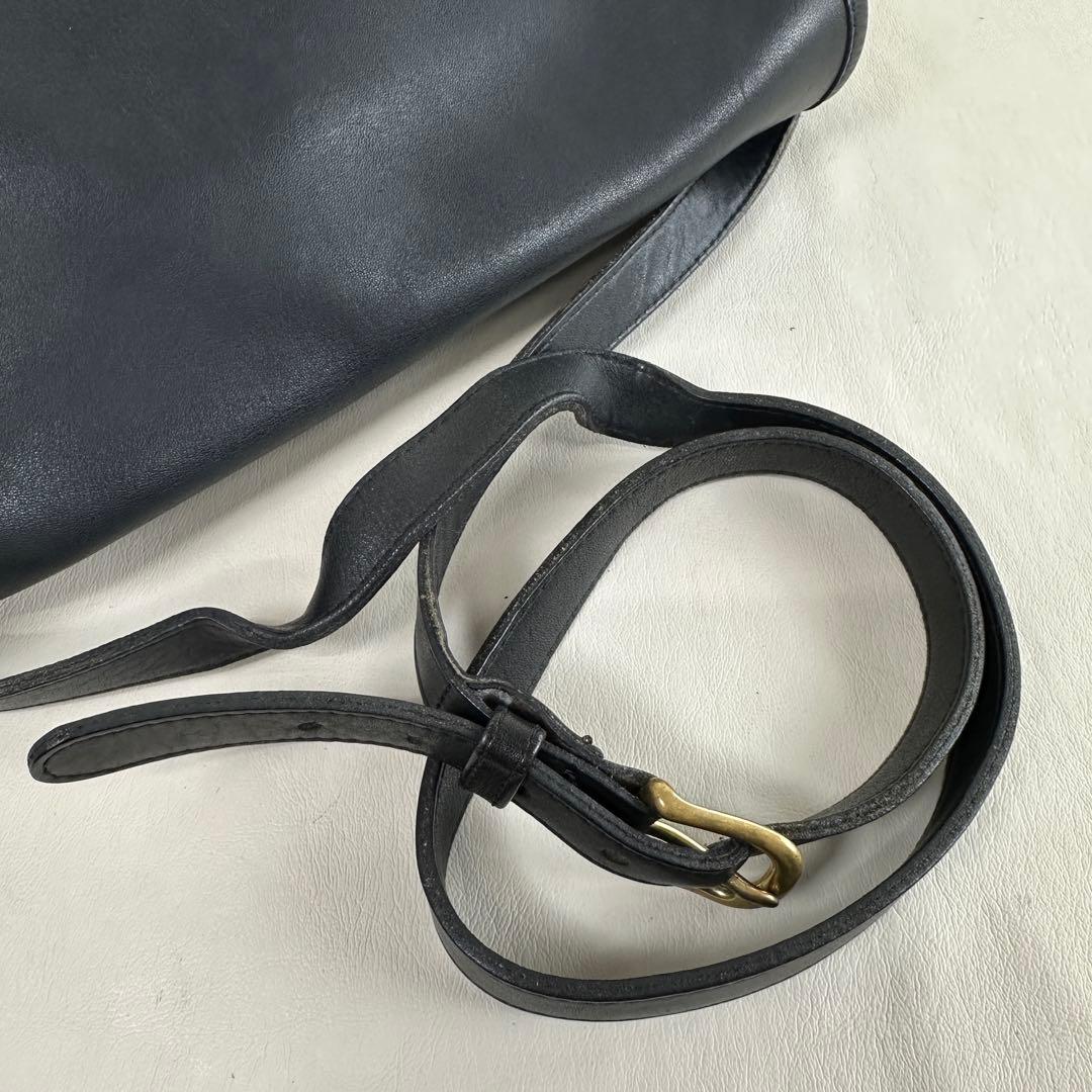 極希少 オールドCOACH 014-0146 USA製 本革 ショルダーバッグ