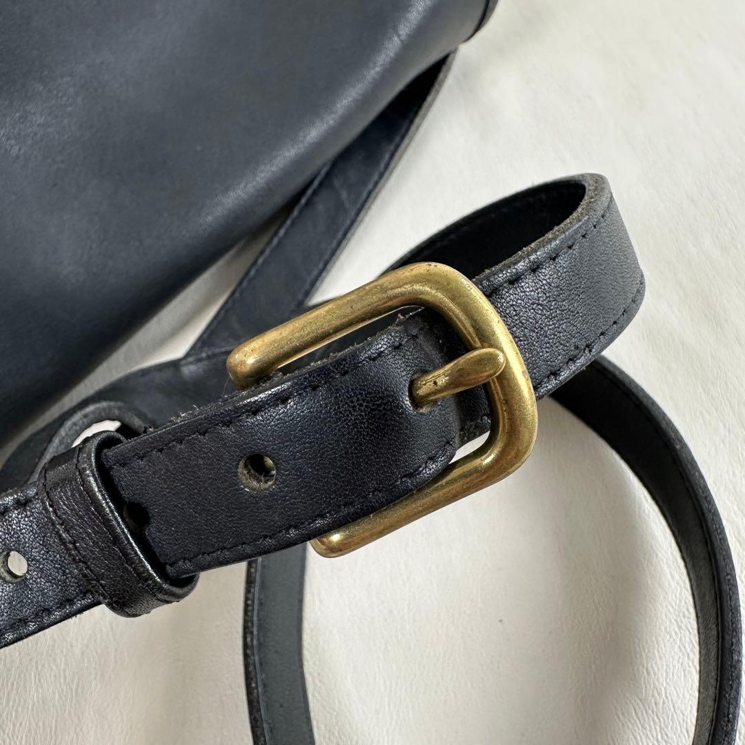 極希少 オールドCOACH 014-0146 USA製 本革 ショルダーバッグ