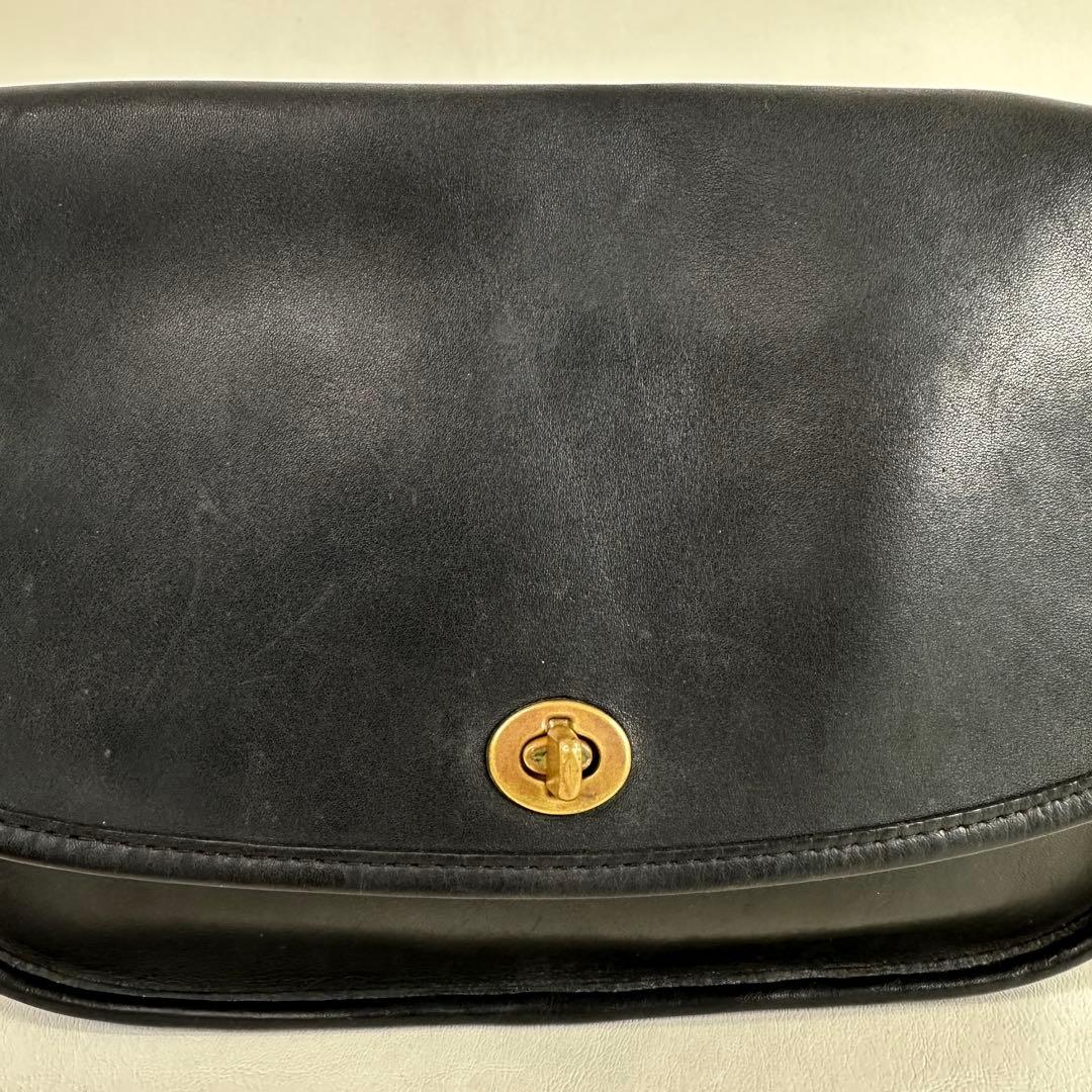 極希少 オールドCOACH 014-0146 USA製 本革 ショルダーバッグ