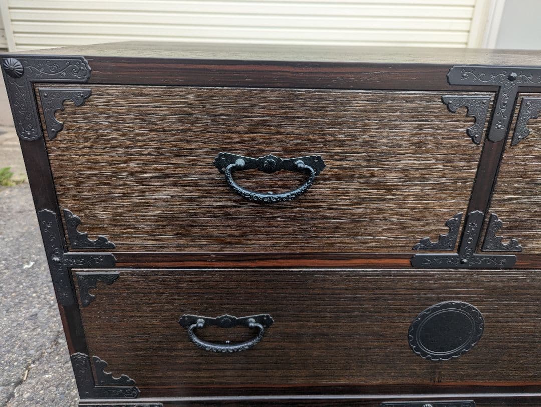 アンティーク　ヴィンテージ　和箪笥　2段　和チェスト　ローチェスト