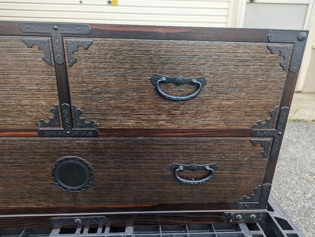 アンティーク　ヴィンテージ　和箪笥　2段　和チェスト　ローチェスト