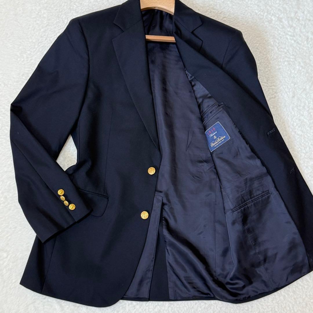 k*7様 ブルックブラザーズ 紺ブレ Madison ロロピアーナ 金ボタン シ