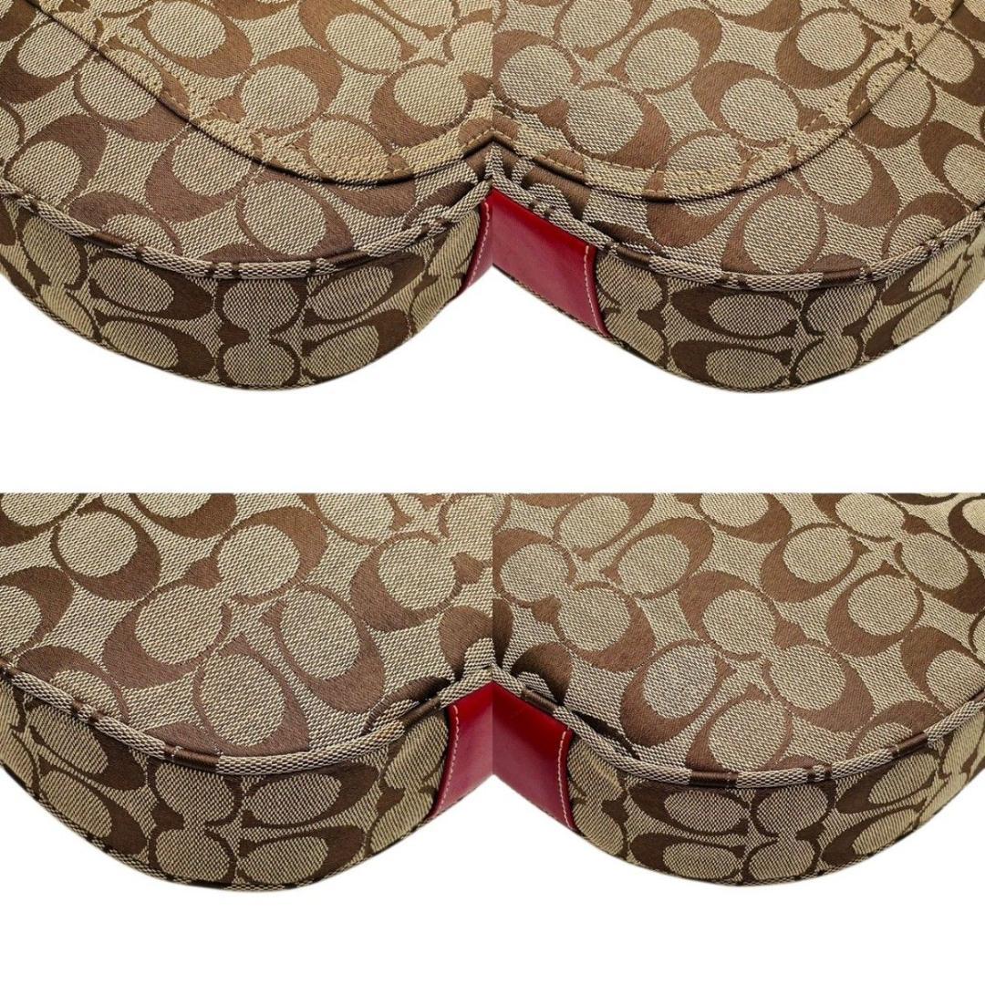 美品 コーチ ショルダーバッグ ワンショルダー キャンバス ブラウン 6070