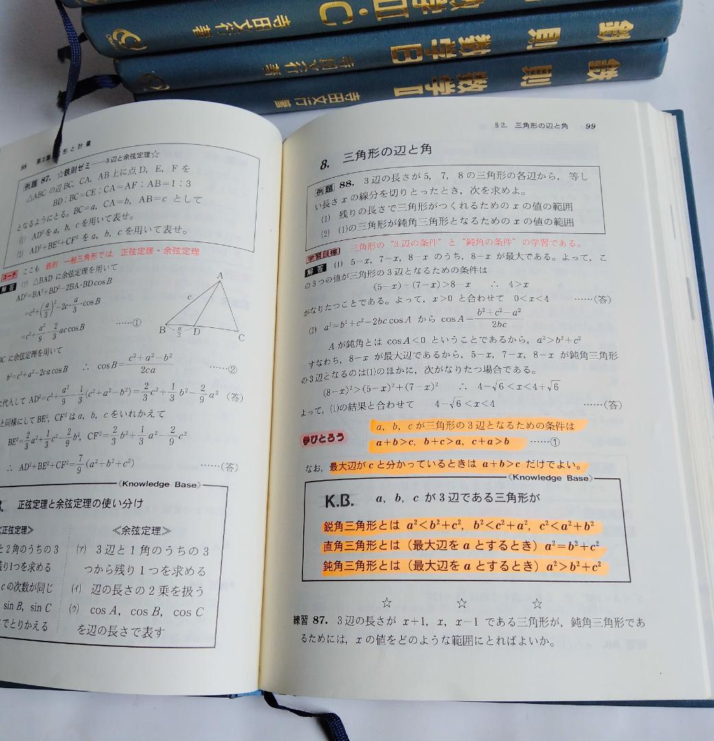 ☆絶版希少☆鉄則数学・全５冊セット　I、A、Ⅱ、B、Ⅲ/C　（寺田文行ー旺文社）