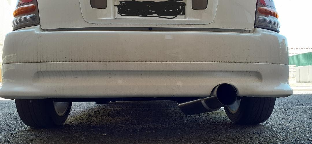 EP91スターレットグランツァV 社外マフラー斜め上出し