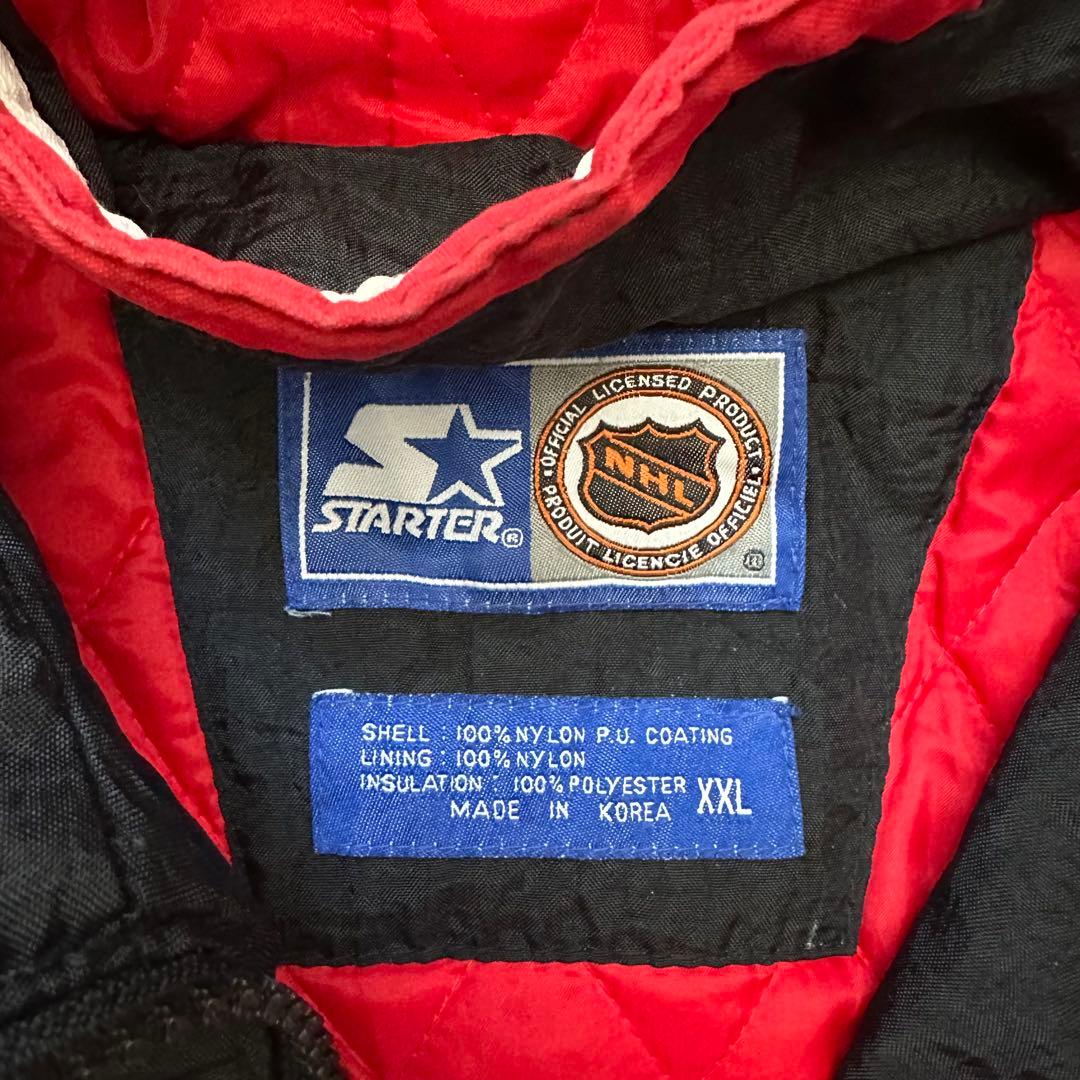 【90's】 STARTER　NHL　シカゴ・ブラックホークス　公認パーカー