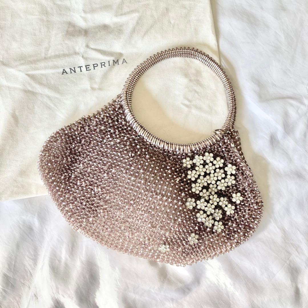 新品　アンテプリマ　ワイヤーバッグ　フラワービジュー　ハンドバッグ　PVC