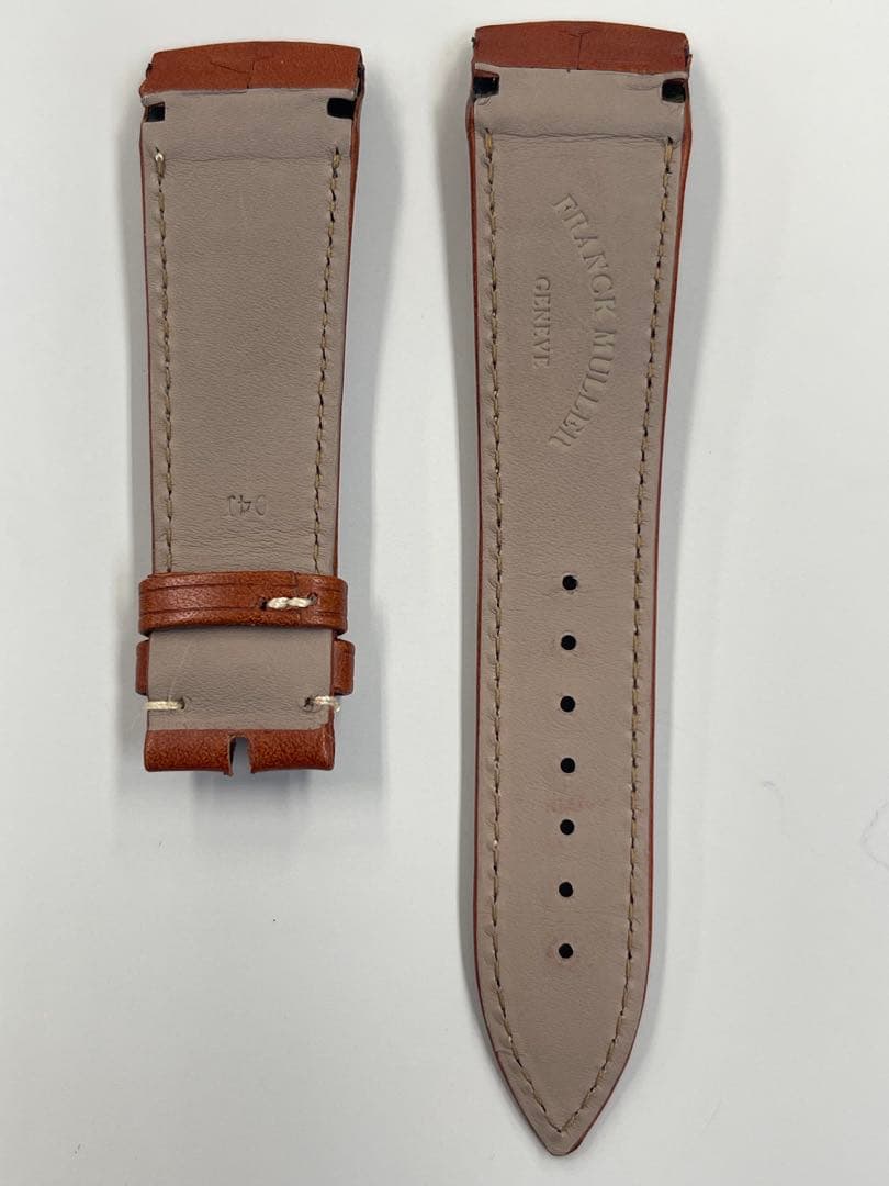 FRANCK MULLER純正革ベルト 22mm ブラウン メンズ用