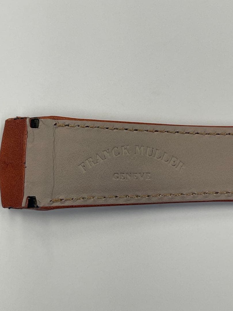 FRANCK MULLER純正革ベルト 22mm ブラウン メンズ用