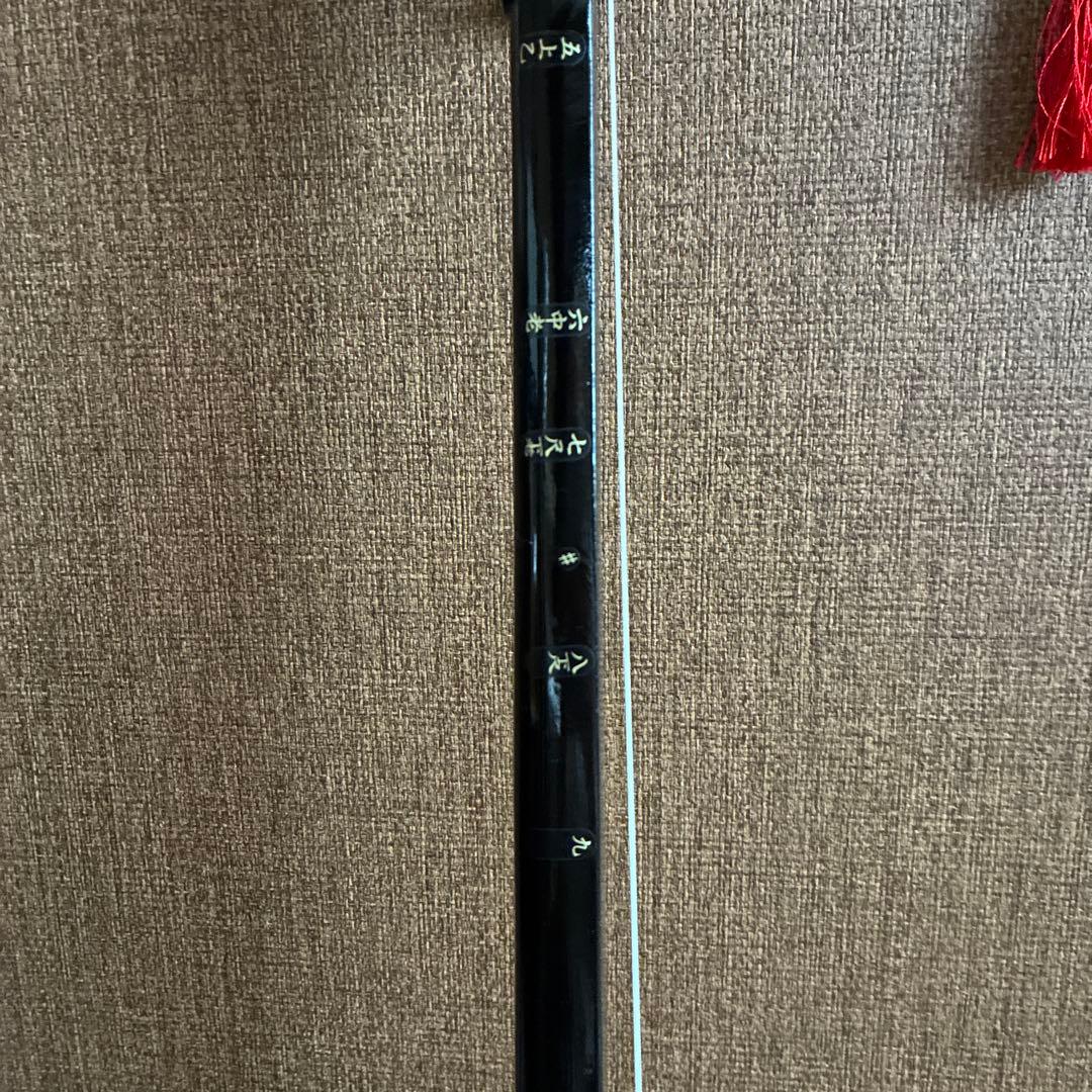 三味線 本体 黒 金色刺繍