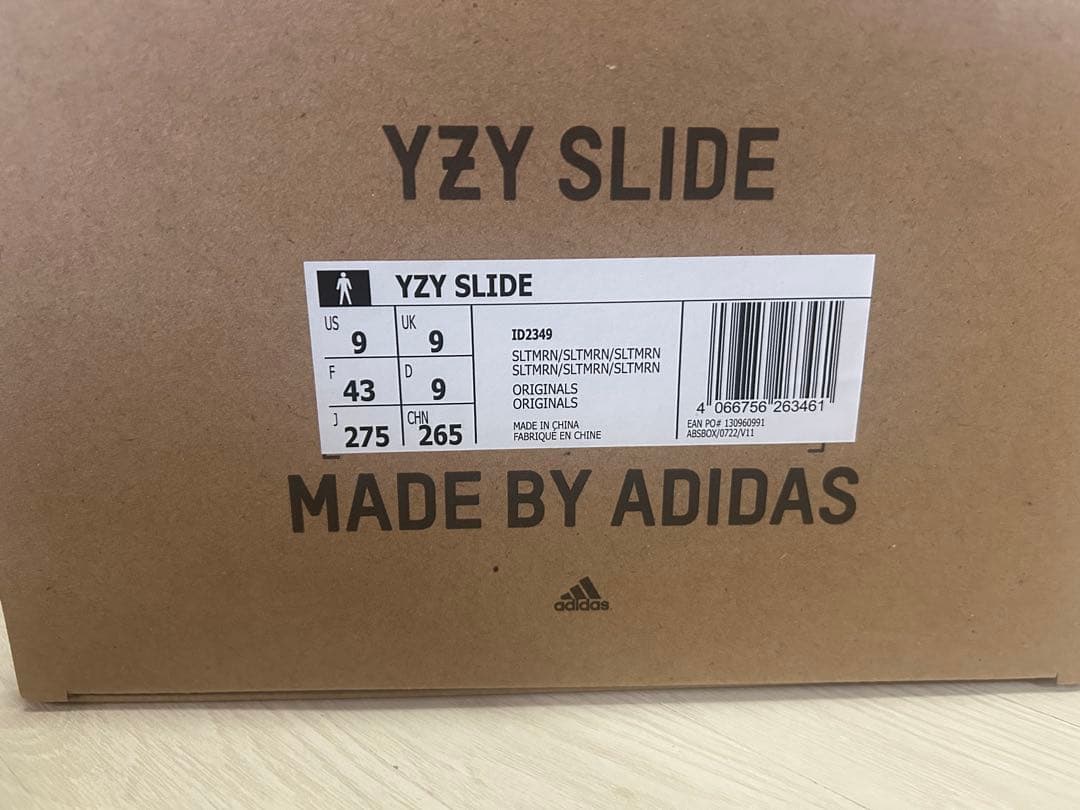 イージースライド　yeezy slide \"Slate Marine\" 27.5