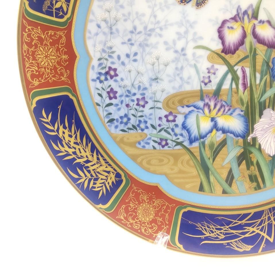 Noritake ノリタケ 紀年額皿 花蝶図 イヤープレート 飾り皿 2枚　大皿
