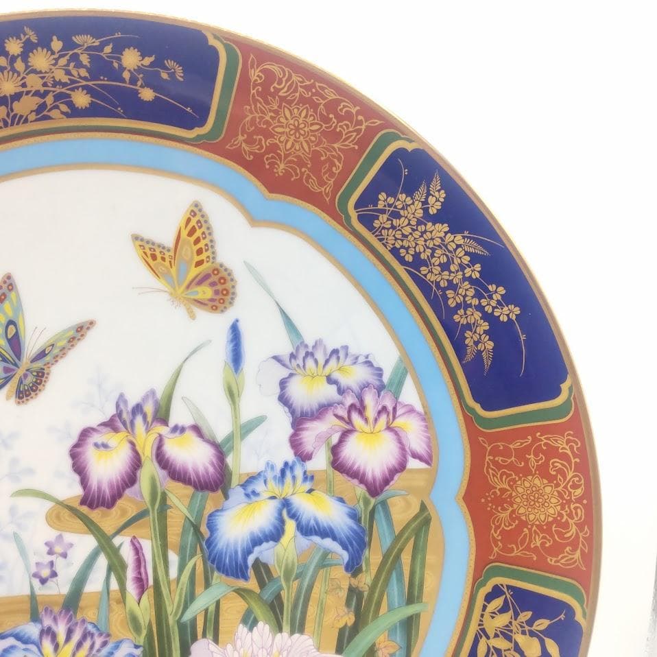 Noritake ノリタケ 紀年額皿 花蝶図 イヤープレート 飾り皿 2枚　大皿
