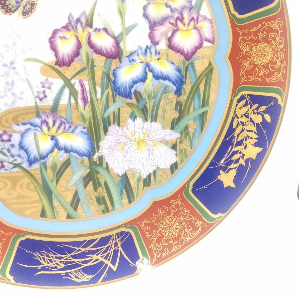 Noritake ノリタケ 紀年額皿 花蝶図 イヤープレート 飾り皿 2枚　大皿