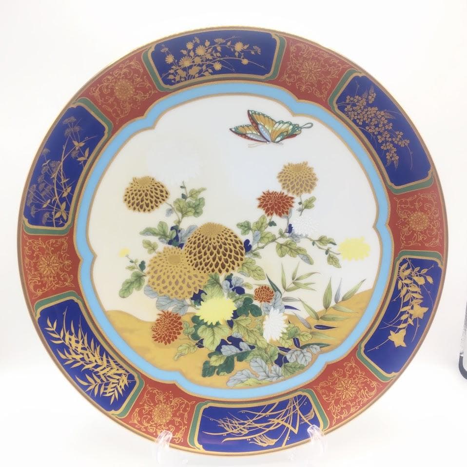 Noritake ノリタケ 紀年額皿 花蝶図 イヤープレート 飾り皿 2枚　大皿
